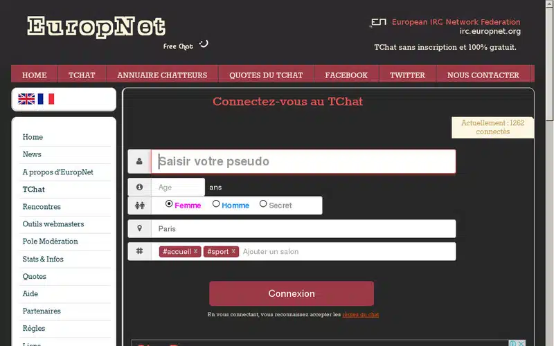 Chat.europnet.org : plateforme de discussion + concurrents et alternatives
