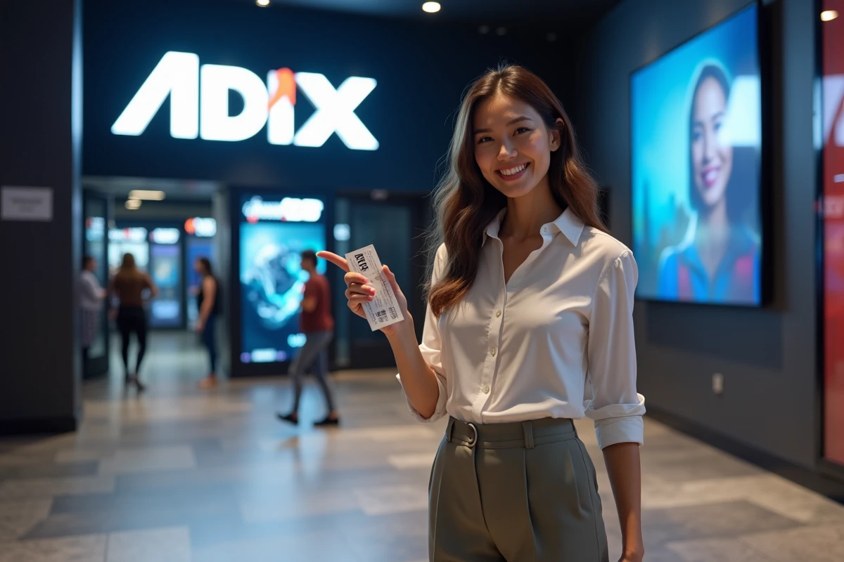 Jeune femme souriante à l