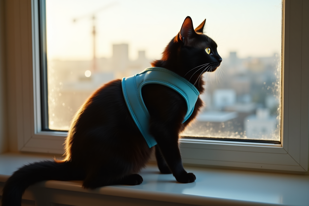 harnais chat