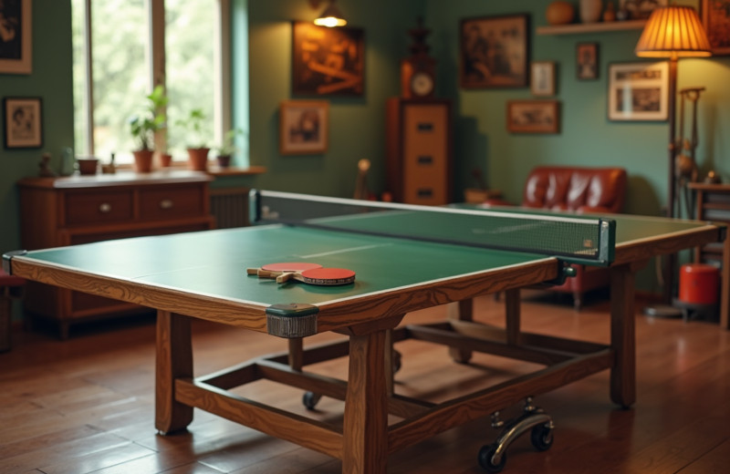 L’évolution des matériaux des tables de ping-pong au fil des décennies