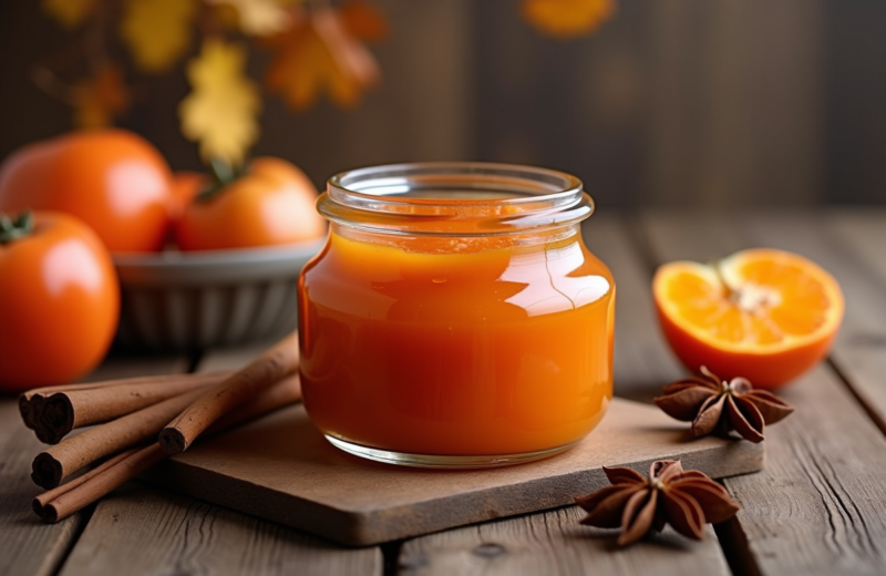 Recette au kaki : astuces pour une compotée épicée de saison
