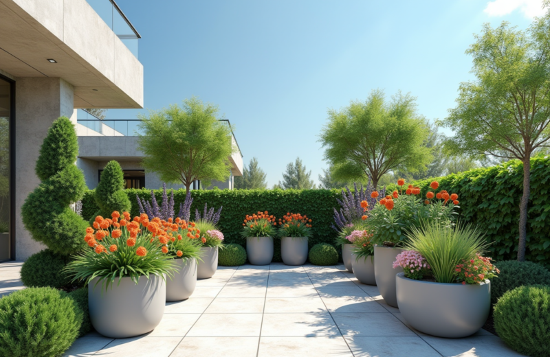 Les pots de fleur XXL pour extérieur : tendances et inspirations contemporaines