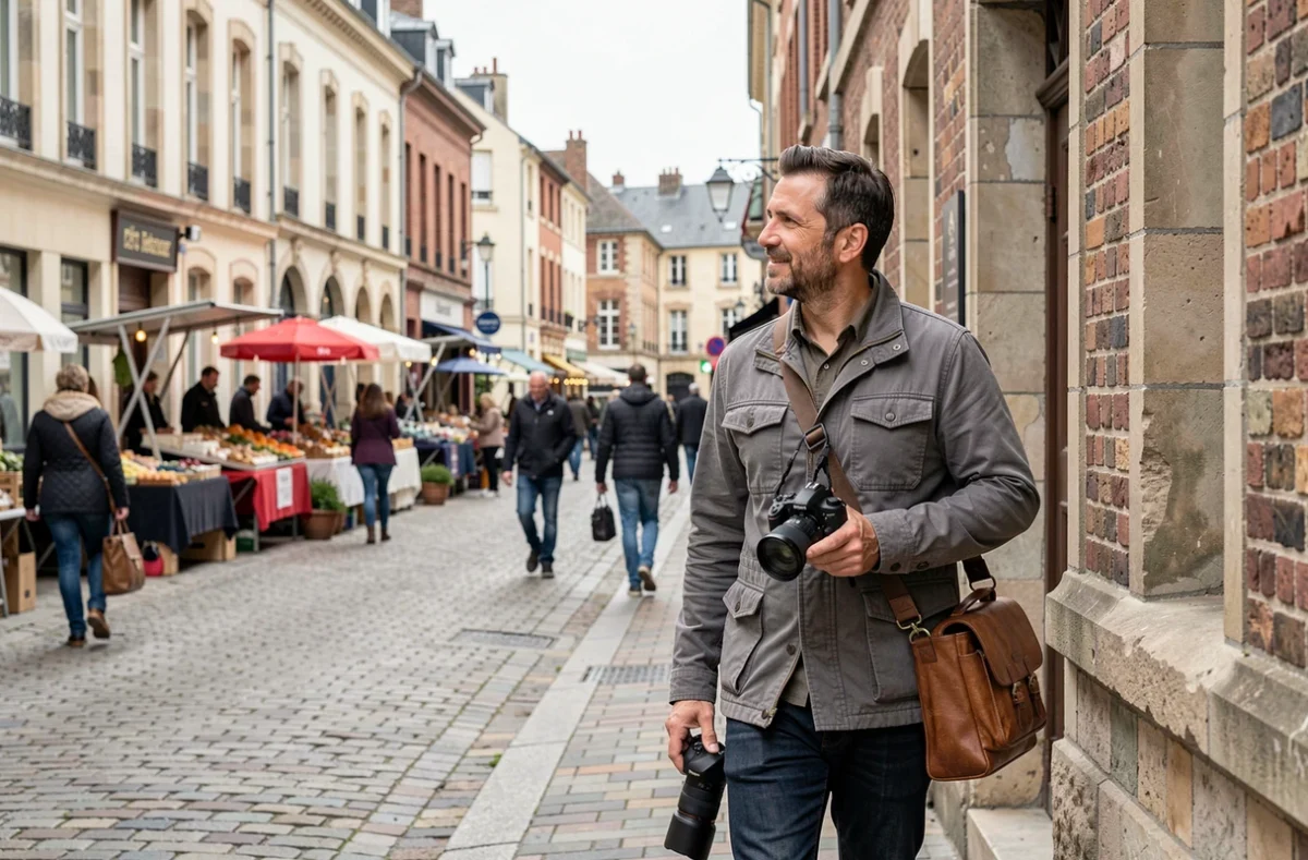 Jonathan Music Photo photographe polyvalent déambulant dans les rues d'Amiens appareil en main