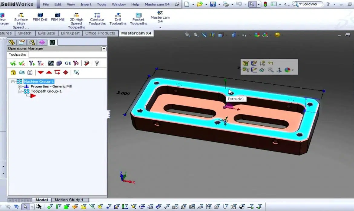 Le logiciel Mastercam pour SolidWorks