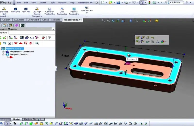 Le logiciel Mastercam pour SolidWorks