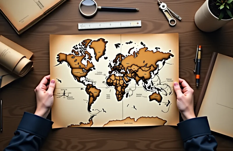 Le planisphère vierge : un outil indispensable pour les passionnés de cartographie