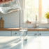 Verre mesureur versant 100 ml d'eau dans un cylindre